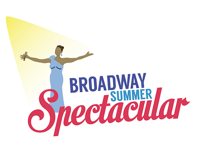 Logo for a musical performance broadway illustration logo summer theater
