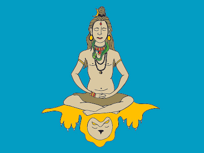 Shiva drawing exercise god illustration shiva vector