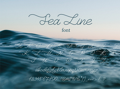 Sea Line Unique Monoline Script Font Description. calligraphy font handdrawnfont lettering monoline