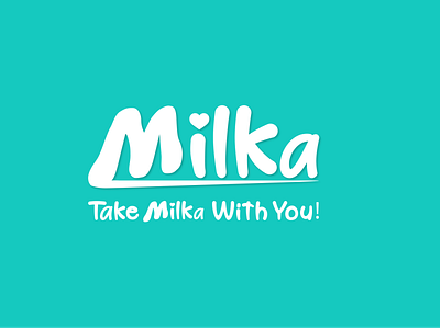 Milka logo identity design logotype