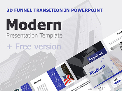 Modern Presentation template + Free version