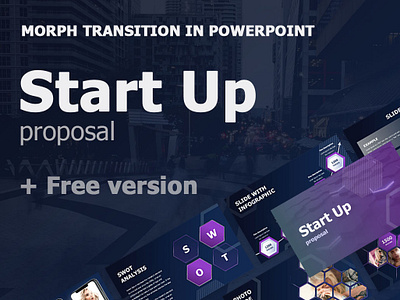 Start Up proposal + Free version animated best box business clean design graphics icons illustration infographics keynote maps morph powerpoint presentation slide startup template
