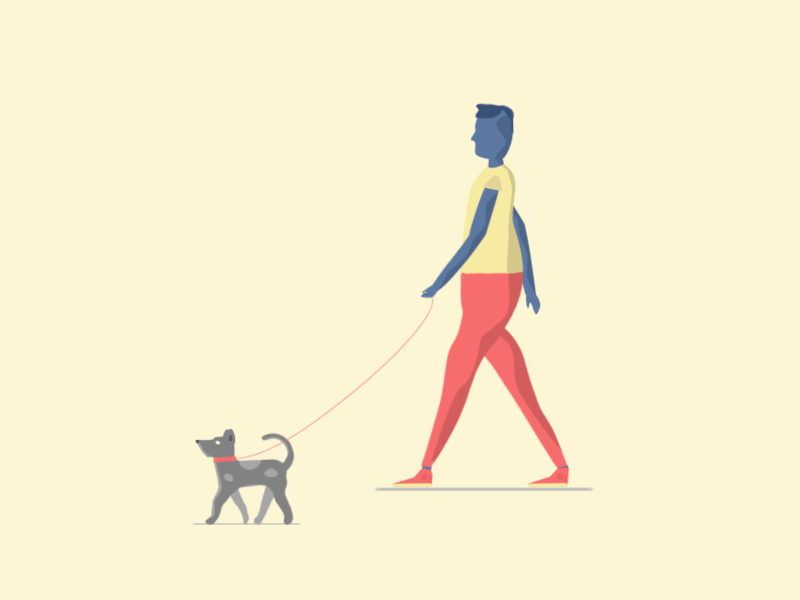 Illustrated Dog Walking Animation adobe animated animation art character character animation concept creative design designer dog dog walking gif graphicdesign illustration illustration art motion motion art vector video