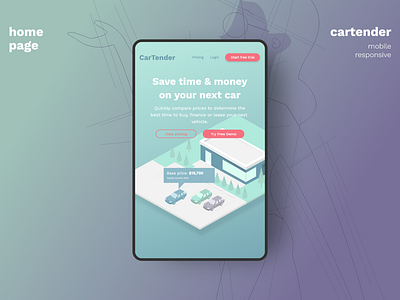 Mobile Responsive Design for Car Price Comparison Web App