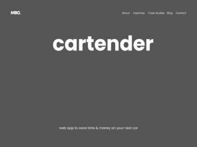 Cartender Hero Final Video Concept for Brand Website Case Study