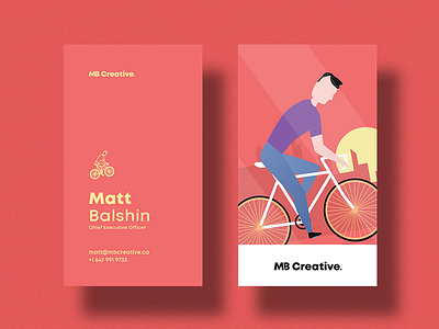 MB Creative Red Business Cards