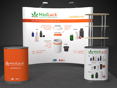Trade Show Pop-up Booth Design banner banner design booth design brand design branding branding design cannabis cannabis branding creative design designer exhibit exhibit design exhibition exhibition design packaging podium roll up banner trade show