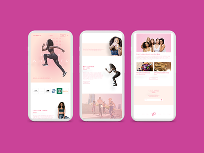 Mobile Responsive Home Page for Fitness Influencer Website
