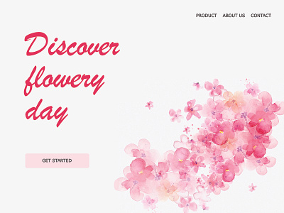 Flowery Day branding clean design icon identity illustration ios lettering minimal mobile ui ux web website