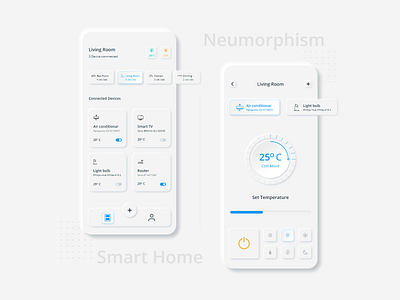 Smart Home - Neumorphism Soft UI Design