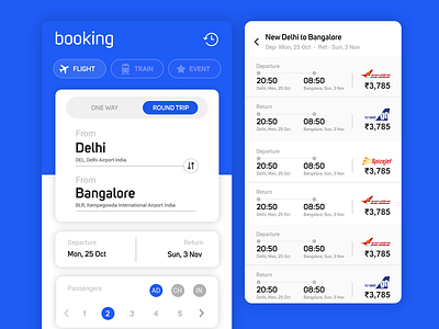 Ticket booking mobile app app color event flight search flight ticket search ticket ticket search train ticket ui uiux ux