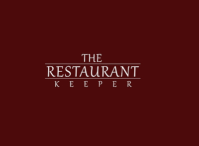 The Restaurant Keeper branding cook desent design food graphics hotels illustration logo research restaurant typography vector
