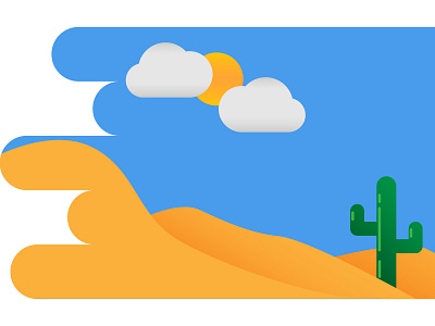 Desert desert design illustration