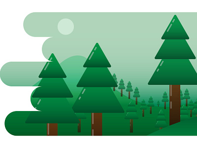 Forest design forst illustration trees