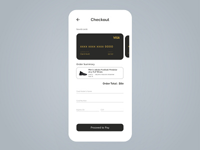 Credit Card Checkout checkout concept creditcard dailyui dailyui 002 design form gold light payment payments screen ui uidesign ux