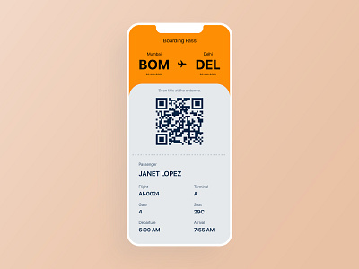 Boarding Pass UI