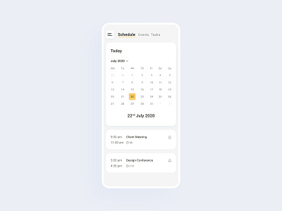 Calender App UI