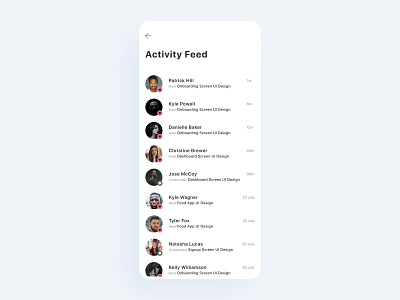 Activity Feed UI