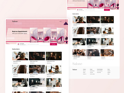 Salone - Salon Appointment Booking Landing Page