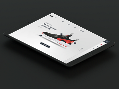 Nike app concept app nike shoes tablet