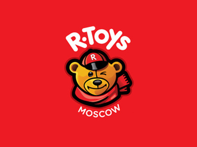 R-Toys brand branding logo red