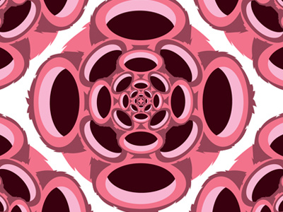Fur Mad pattern pink vector