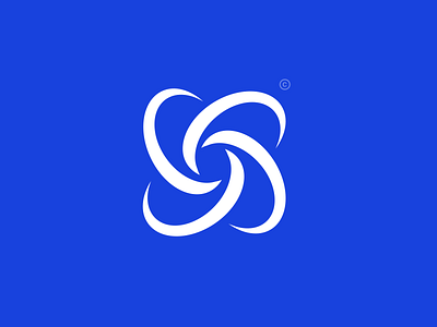 The C. Icon blue brand and identity branding character color creative design flat icon letters logo logo a day