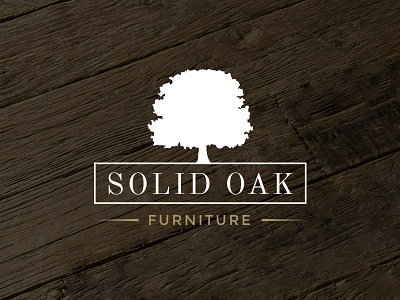 Rustic Oak Tree Logo furniture logo oak rustic tree vector vintage wood