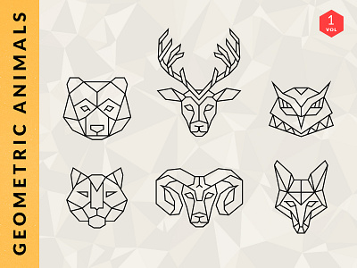 Geometric Animal Logos