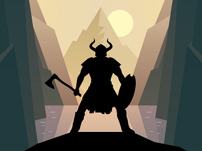 Shadow Chop Game game illustration ios shadow chop vector viking warrior