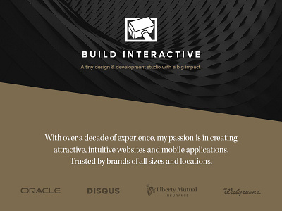 New "Build Interactive" Website build interactive front end development portfolio web design