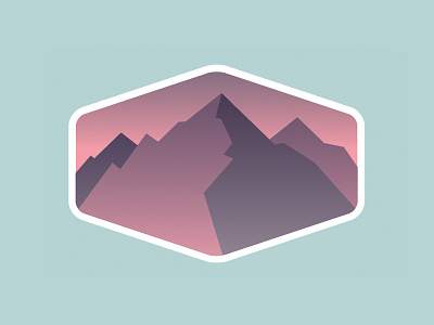 Outdoor Adventure Badges: Preview #2 badge camp hike landscape logo mountains national park