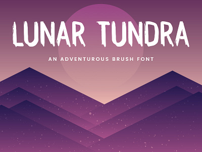 Lunar Tundra Brush Font