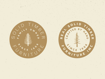 Tree Badge Logo Preview #2 logo nature outdoors rustic trees vector vintage