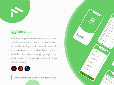 SafeBus adobe xd app branding design high fidelity icon low fidelity safe bus shots sketch student app typography ui uiux user experience user experience designer user interface ux vector wireframes