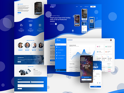 7assep - Mobile App - Landing Page - Dashboard