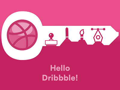 Dribbble Invite - My First Shot! debut debut shot design design team designers first draft hello dribbble illustration invite design logo ps ui ux vector web