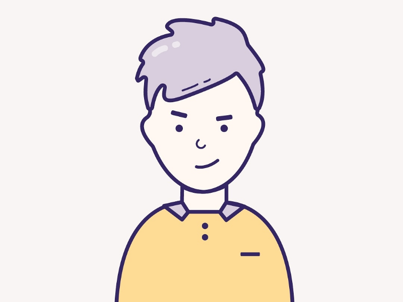 My new vector man boy monochrome illustrator debut psd adobe photoshop illustration vector