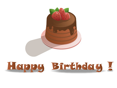 Cake design illustration