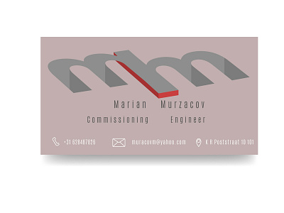 business card design typography vector