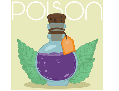 POISON icon illustration vector web