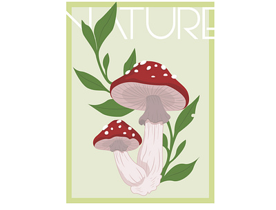mushrooms design illustration ilustrare logo web