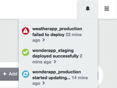Notifications Tray alert status notification feedback app