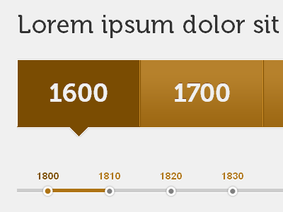 Responsive Timeline css3 gold gradient metal museo responsive timeline