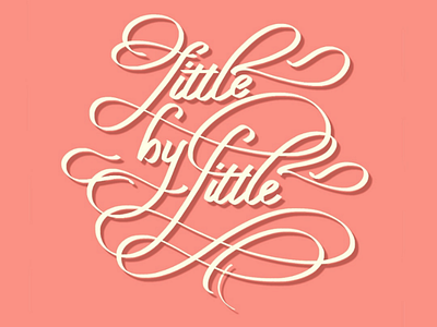 Little by Little... handlettering digitallettering