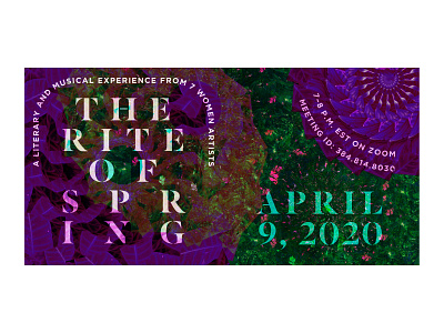 Rite of Spring | Instagram Post event advertising event branding graphic design instagram post marketing campaign photography photoshop social media typography zoom event