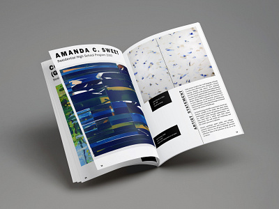 Alumni Exhibition Catalog alumni exhibition booklet design catalog design exhibition graphic design magazine design publication typography visual arts