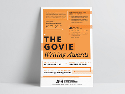 SCGSAH Poster | Govie Writing Awards