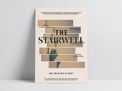 The Stairwell, a short film | Poster 2 cinematography design film branding film marketing film poster filmmaking graphic design illustrator movie poster photography photoshop poster art short film typography