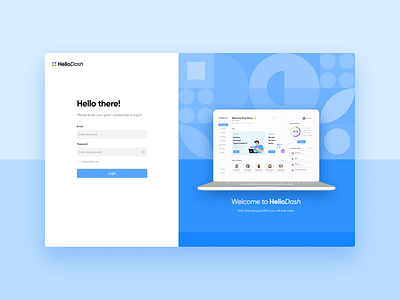 Dashboard Login Page